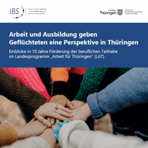 Auf dem Coverbild der Broschüre sind Hände von vielen Menschen verschidener Hautfarbe zu sehen, die in der Mitte zusammentreffen